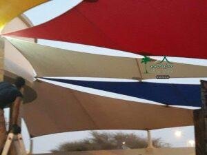 تركيب مظلات مظلات شد اشكال مظلات الشد الانشائي 2