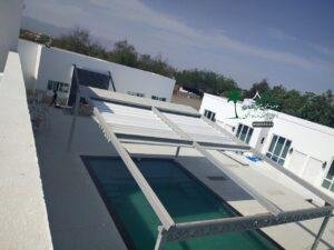 مظلات مظلة مسبح متحركة